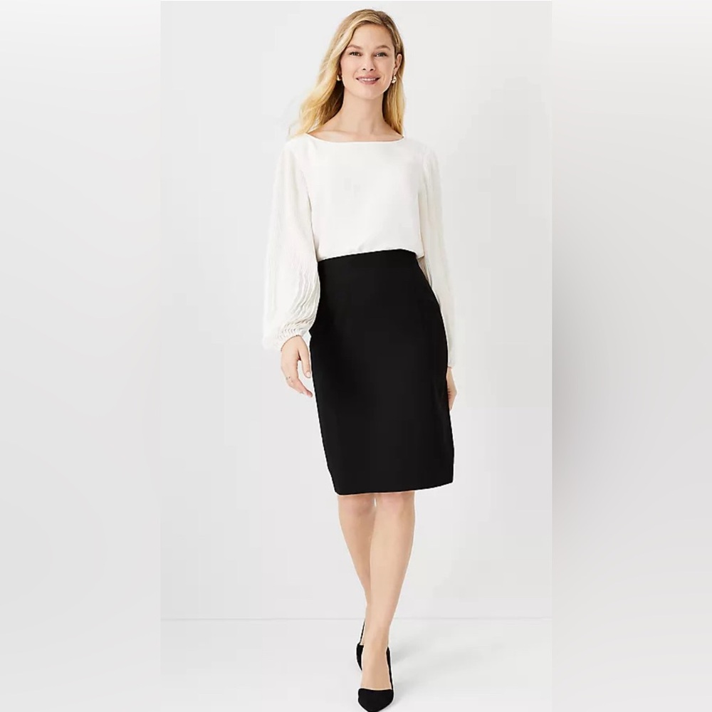 Ann Taylor The Tall Seamed Pencil Skirt in Seasonless Stretch Size 14 Tall - Picture 5 of 7